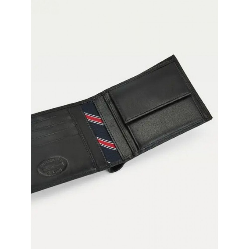 Tommy Hilfiger Gp Eton CcAnd Coin Pocket Keyfob Wallet And Keyfob Set AM0AM07931-BDS Black