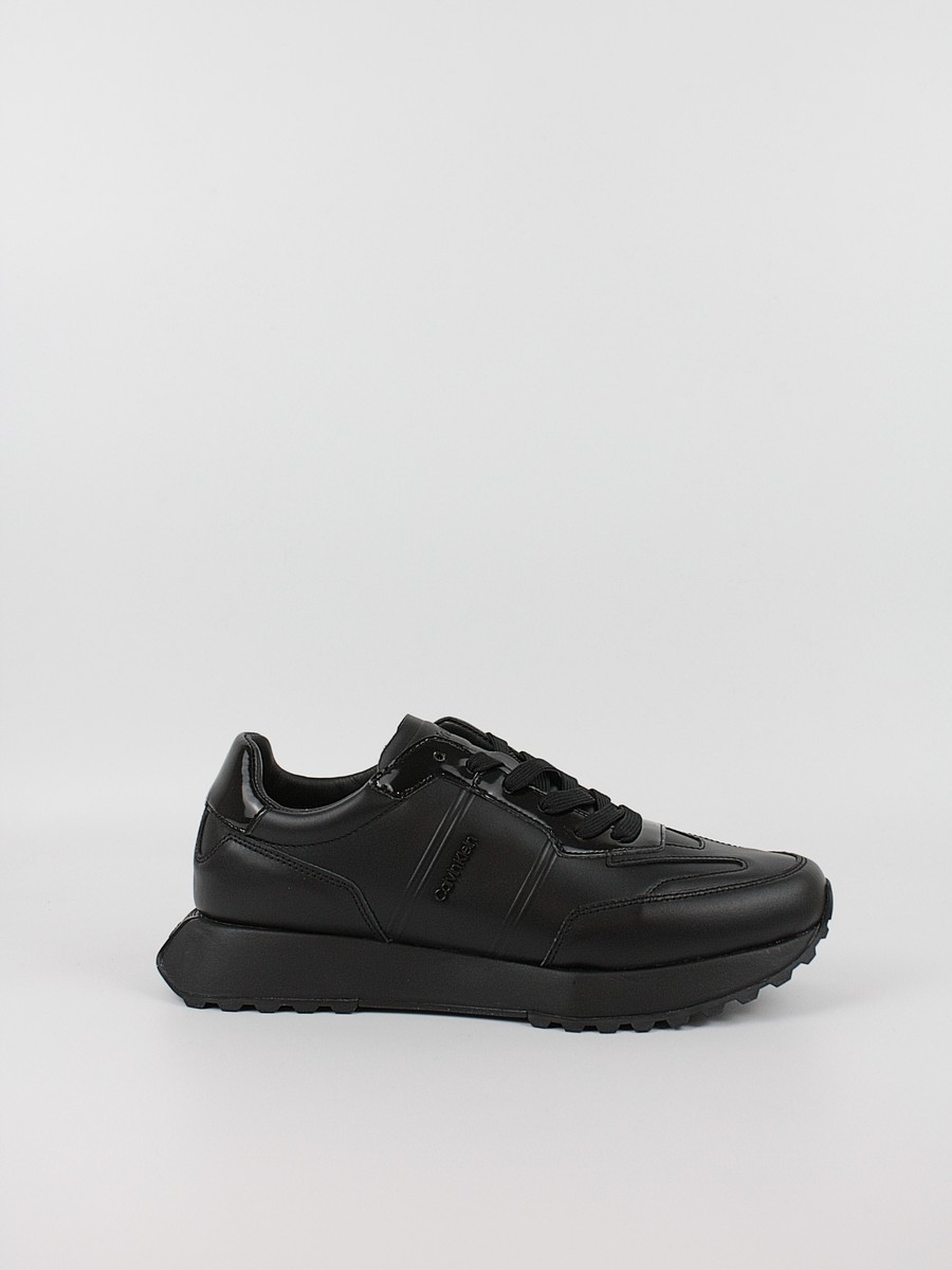 Ανδρικά Sneaker Calvin KLein Low Top Lace Up Lth W Hf HM0HM01479-0GJ Μαύρο