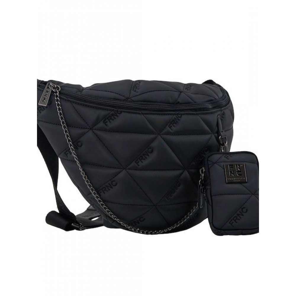 Women's Crossbody Bag FRNC 4102 BLK Black