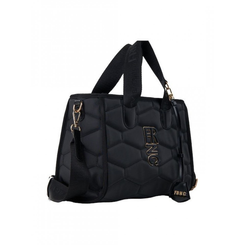 Women's Shoulder Bag FRNC 4946 BLK Black