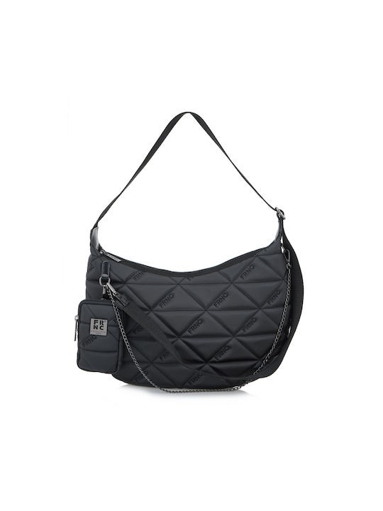 Women Shoulder Bag FRNC 4109 BLK Black