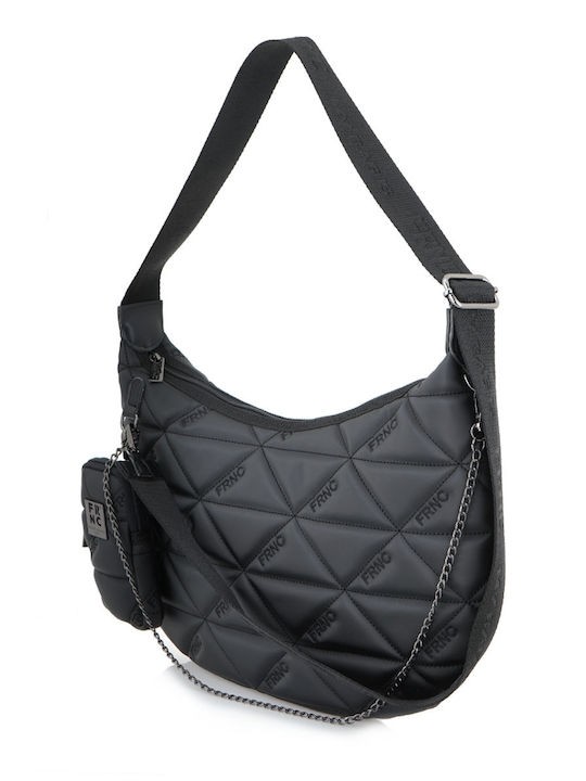 Women Shoulder Bag FRNC 4109 BLK Black