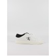 Men Sneaker Calvin KLein Classic Cupsole Low Lace up Lth YM0YM00864-01W White