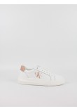 Women Sneaker Calvin KLein Chunky Cupsole Mono Lth Wn YW0YW00823-0K6 White