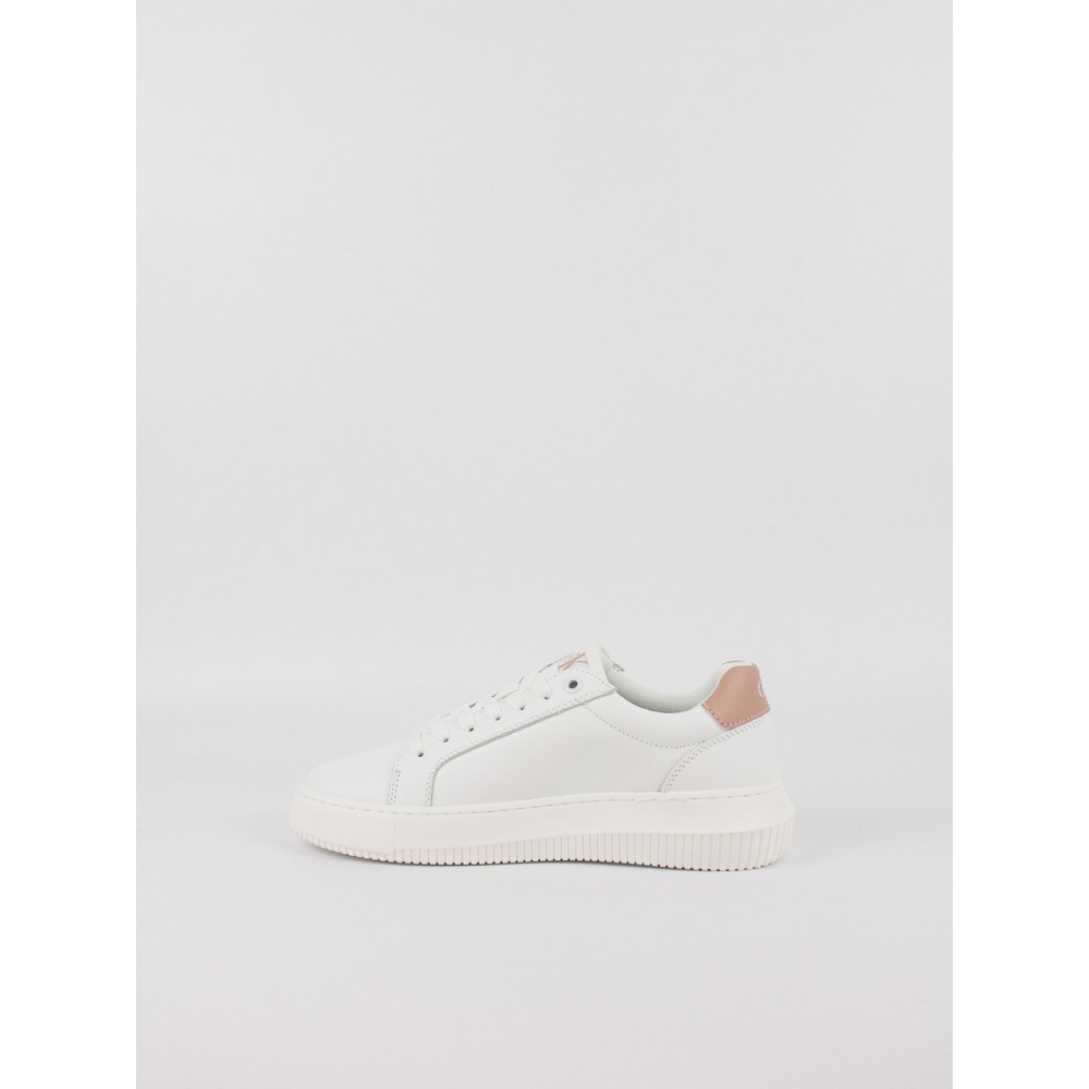 Women Sneaker Calvin KLein Chunky Cupsole Mono Lth Wn YW0YW00823-0K6 White