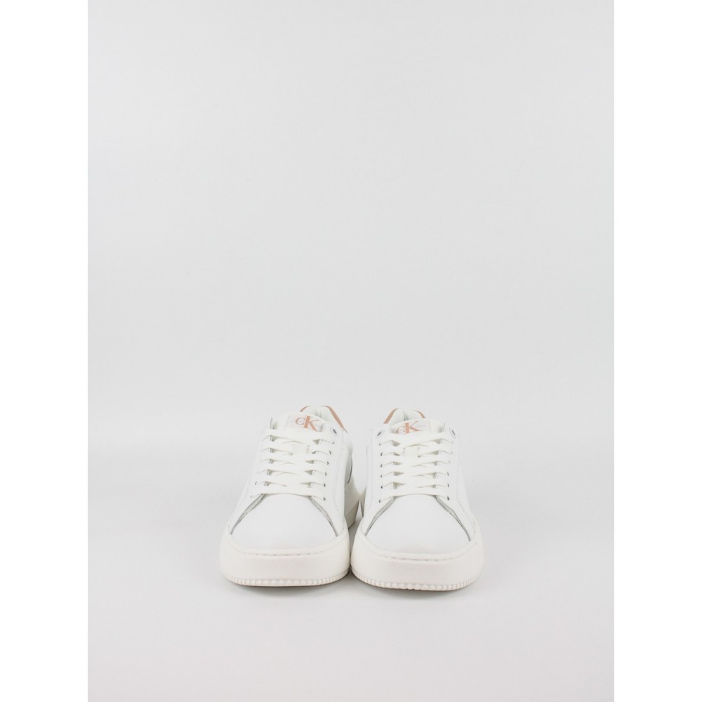 Women Sneaker Calvin KLein Chunky Cupsole Mono Lth Wn YW0YW00823-0K6 White