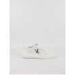 Women Sneaker Calvin KLein Chunky Cupsole Mono Lth Wn YW0YW00823-YBR White