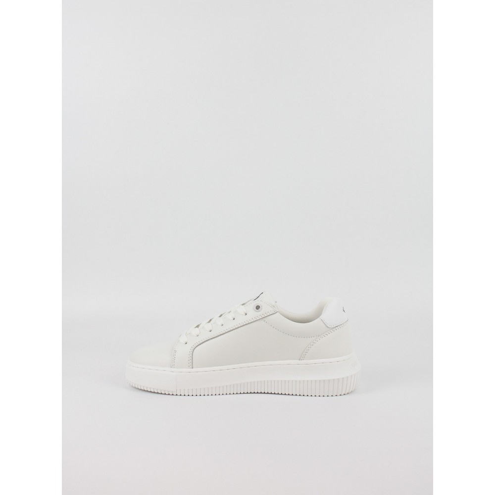 Women Sneaker Calvin KLein Chunky Cupsole Mono Lth Wn YW0YW00823-YBR White