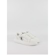 Women Sneaker Calvin KLein Chunky Cupsole Mono Lth Wn YW0YW00823-YBR White