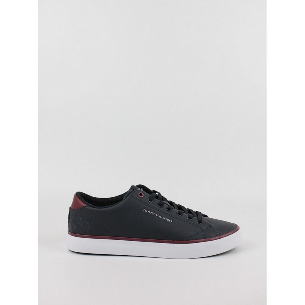 Ανδρικά Sneaker Tommy Hilfiger Th Hi Vulk Core Low Letaher FM0FM05041-DW5 Μπλε