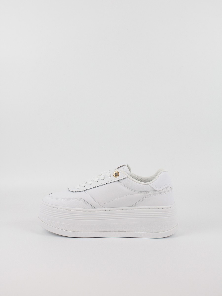 Women Sneaker Tommy Hilfiger Platform Lux Court Sneaker FW0FW08379-YBS White