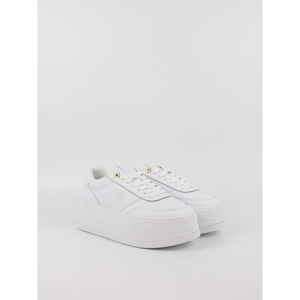 Women Sneaker Tommy Hilfiger Platform Lux Court Sneaker FW0FW08379-YBS White