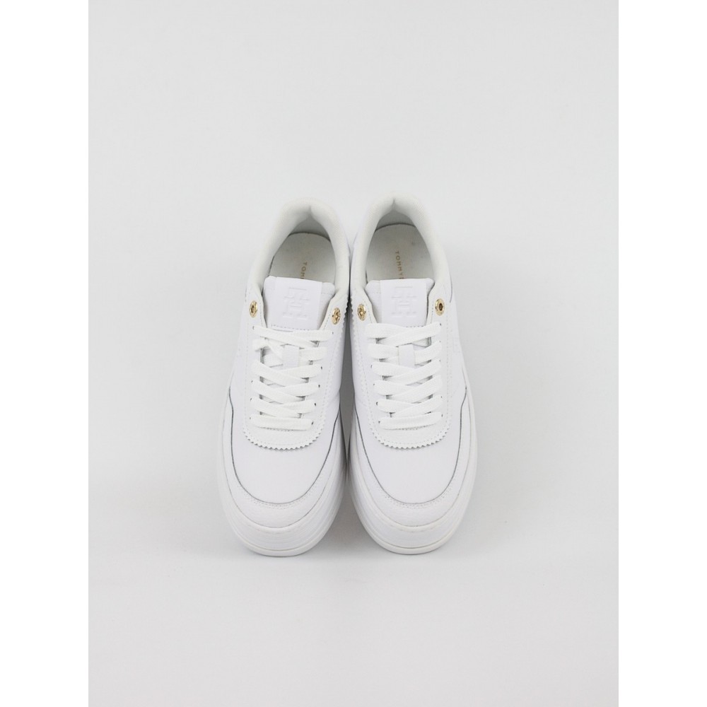 Women Sneaker Tommy Hilfiger Platform Lux Court Sneaker FW0FW08379-YBS White