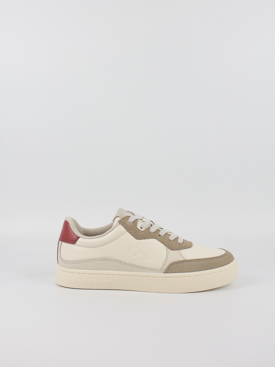 Men Sneaker Calvin KLein Classic Cupsole Mg Wmm YM0YM01153-0LH Creamy White/Eggshell/Travertine