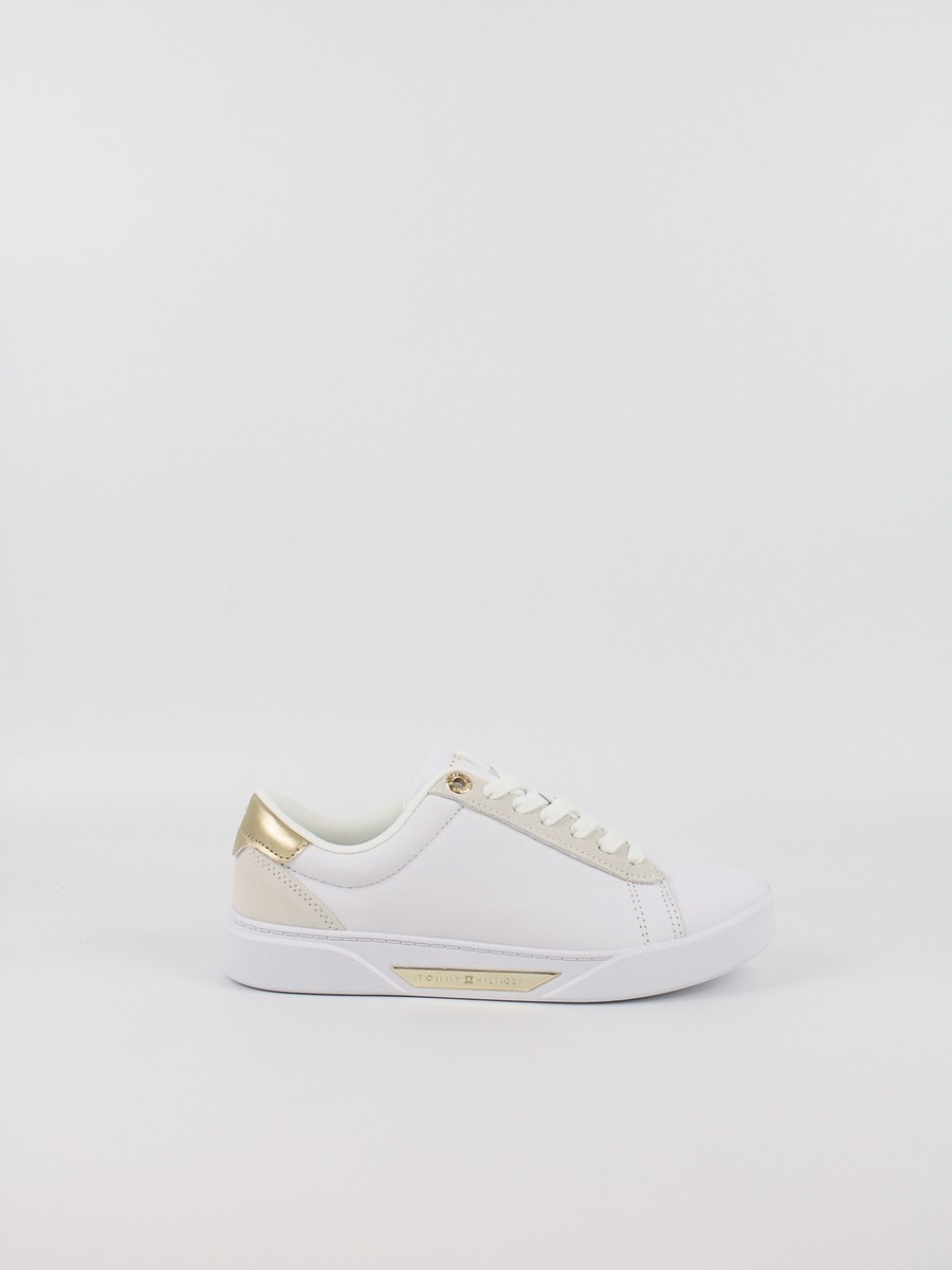 Women Sneaker Tommy Hilfiger Chic Court Sneaker FW0FW08382-YBS White