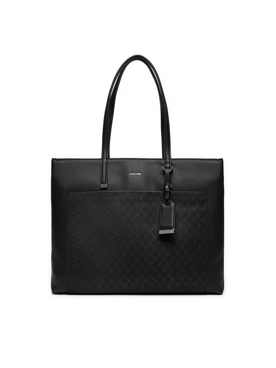 Γυναικεία Τσάντα Calvin Klein Ck Must Medium Shopper Mono K60K612774-0GJ Μαύρη