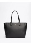 Γυναικεία Τσάντα Tommy Hilfiger Th Soft Logo Tote AW0AW16905-BDS Μαύρη