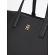 Women Bag Tommy Hilfiger Th Soft Logo Tote AW0AW16905-BDS Black