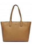 Women Bag Tommy Hilfiger Th Soft Logo Tote AW0AW16905-RBC Camel