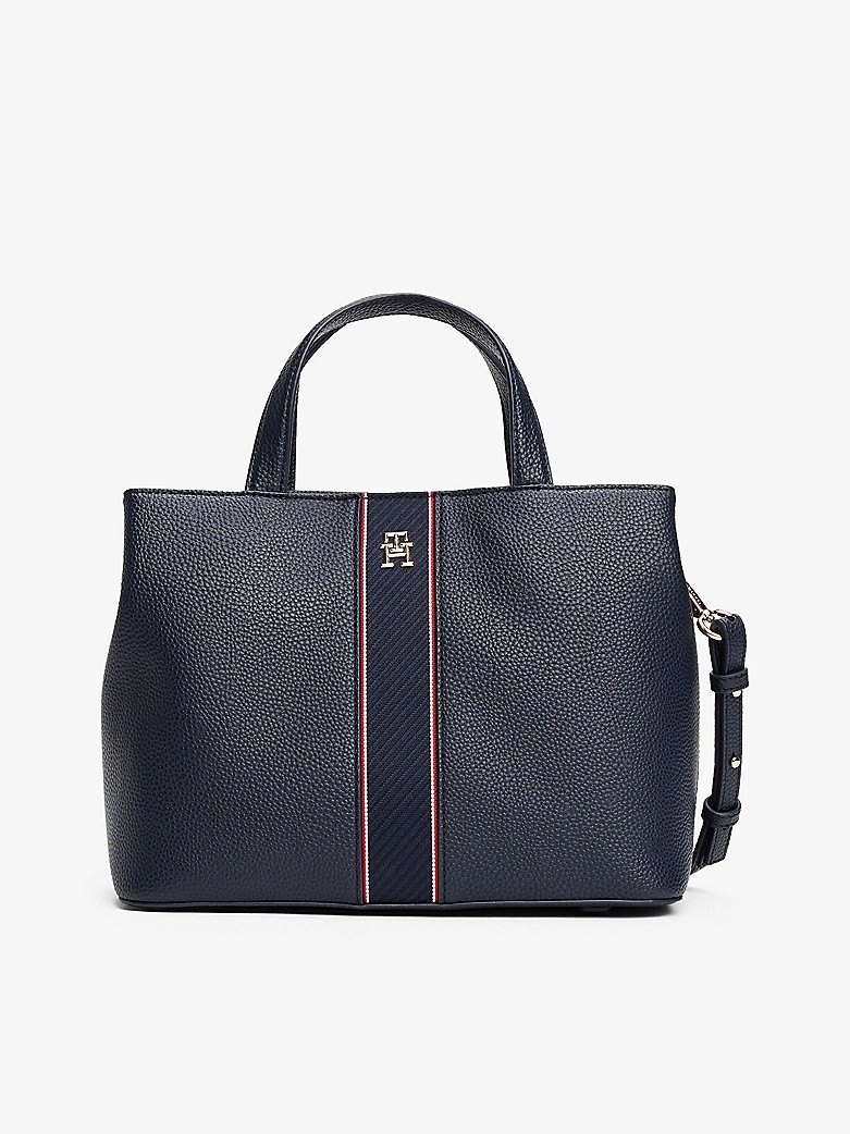 Γυναικεία Τσάντα Tommy Hilfiger Th Legasy Satchel AW0AW16873-DW6 Μπλε