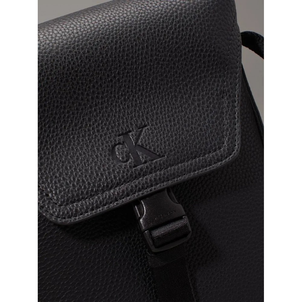 Ανδρικό Τσαντάκι Calvin klein Over Webbing Reporter 18 Pu K50K512565-BEH Μαύρο