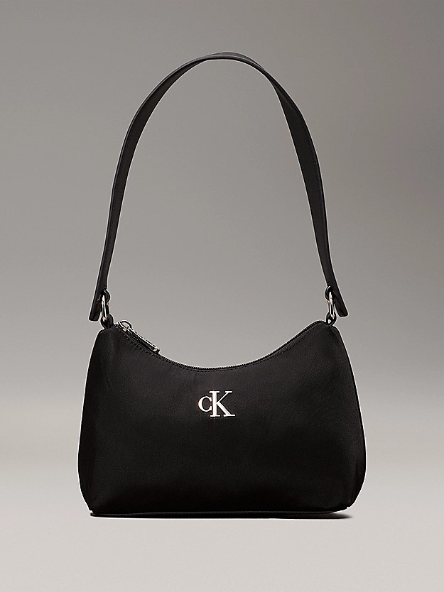 Γυναικεία Τσάντα Calvin Klein Sleek Nylon Shoulder Bag K60K612124-BEH Μαύρη