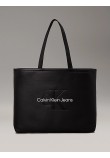 Γυναικεία Τσάντα Calvin Klein Sculpted Slim Tote 34 Mono K60K612222-01R Μαύρη