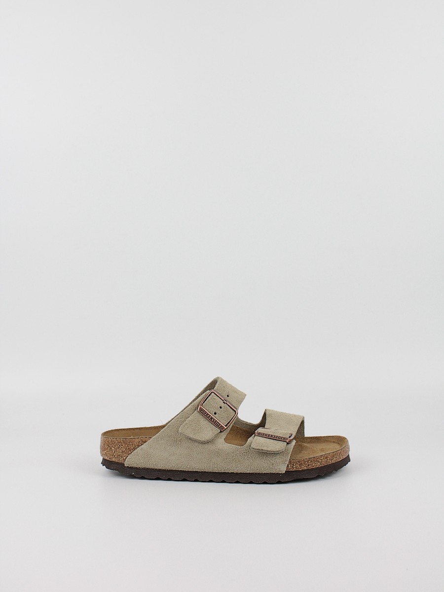 Women's Sandals Birkenstock Arizona Soft Footbed Sfb Narrow 0951303 Τaupe