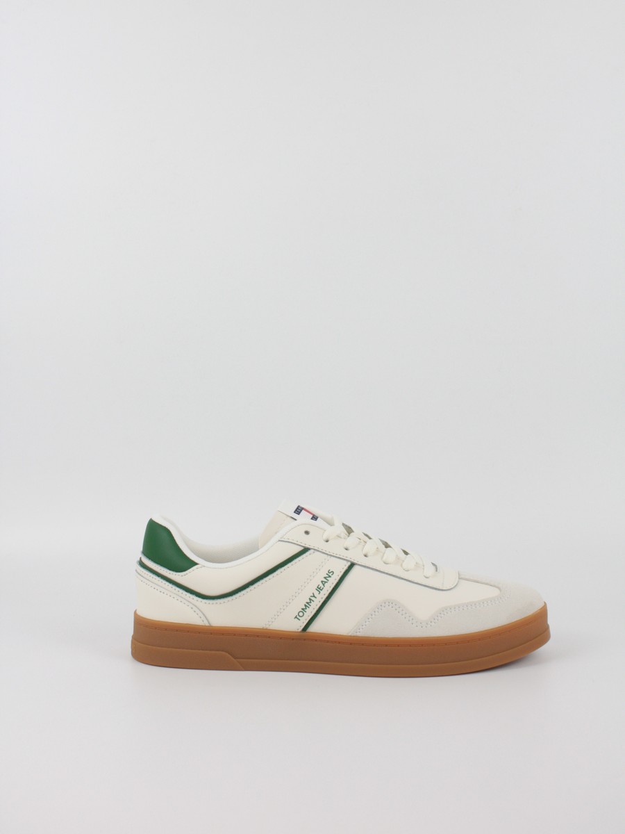 Men Sneaker Tommy Hilfiger The Greenwich Leather EM0EM01571-YBI Biege