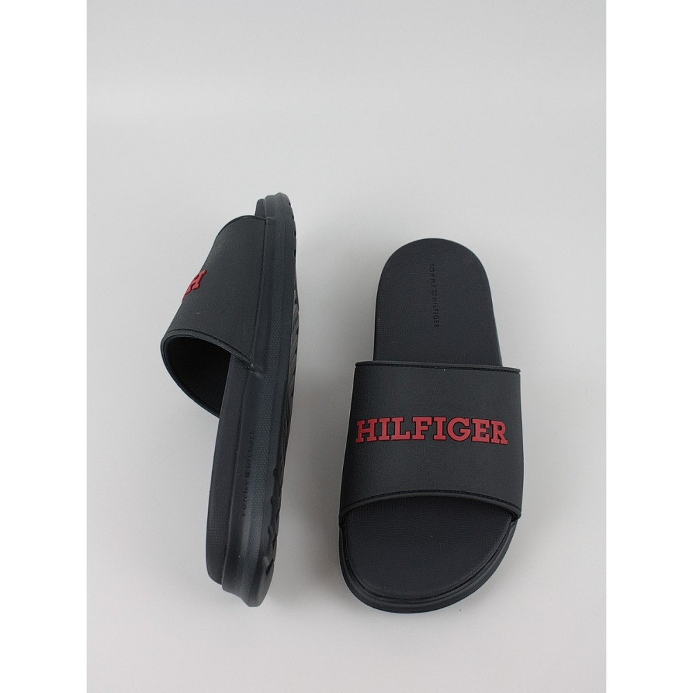 Men's Flip Flops Tommy Hilfiger Dual Density Hilfiger Pool Slide FM0FM05430-DW5 Navy