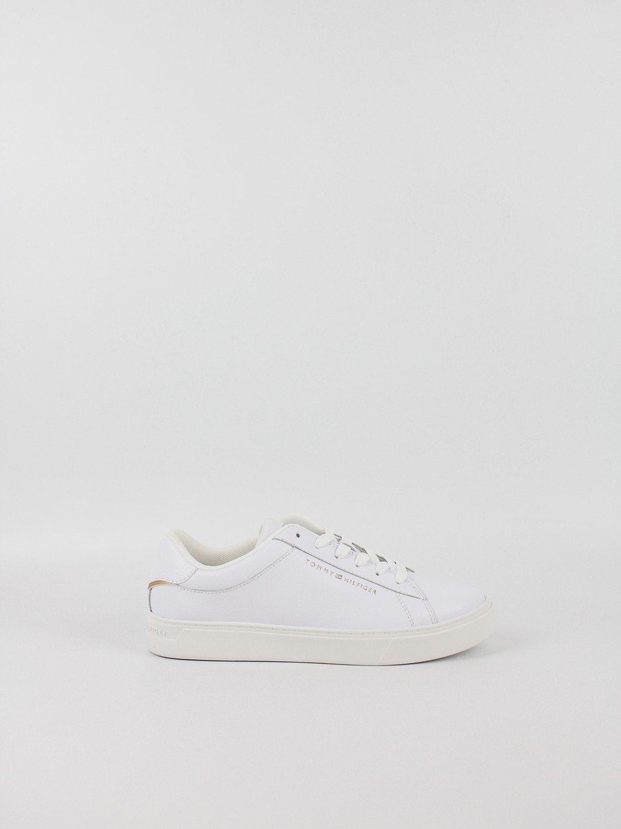 Women Sneaker Tommy Hilfiger Essential Court Sneaker FW0FW08320-YBS White