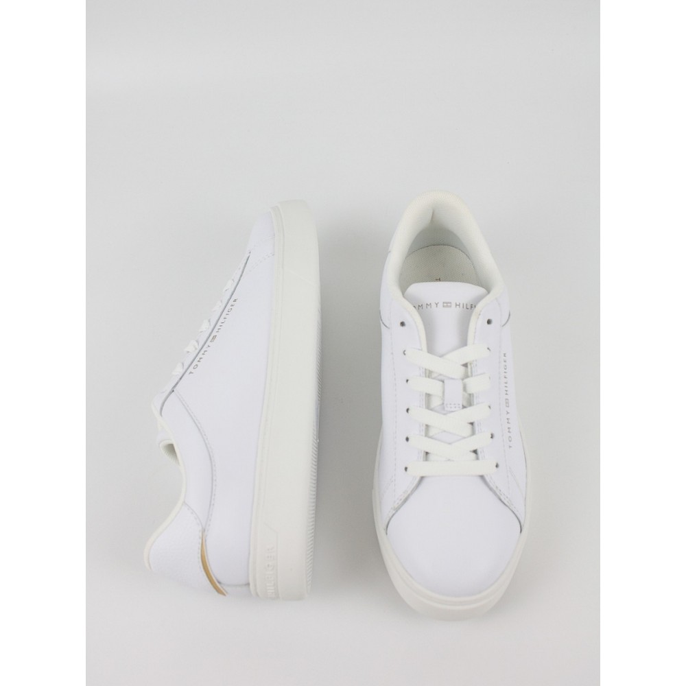 Women Sneaker Tommy Hilfiger Essential Court Sneaker FW0FW08320-YBS White