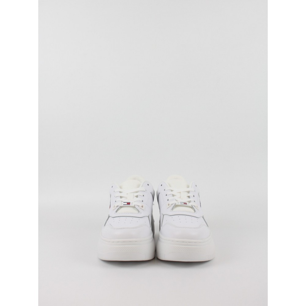 Women Sneaker Tommy Hilfiger TjwRetro Basket Flatform Ess EN0EN02506-YBS White