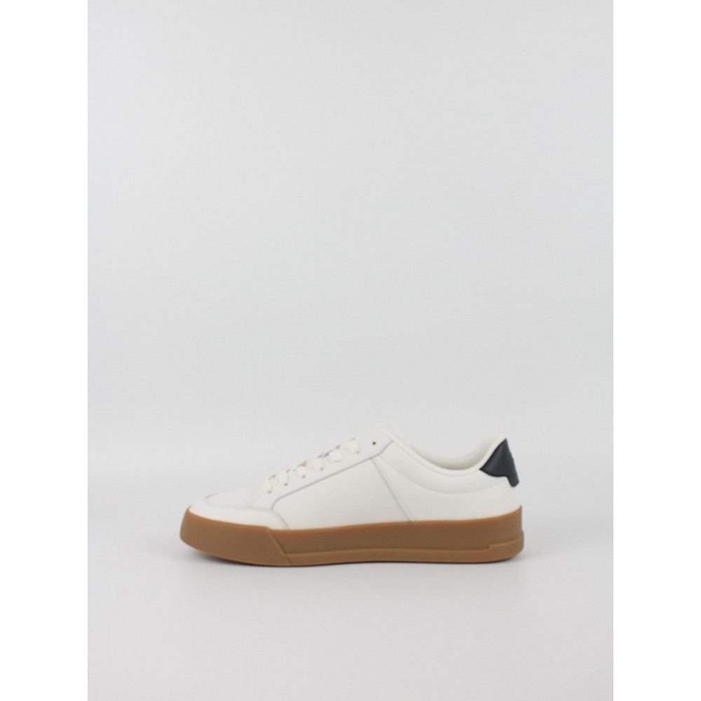 Men Sneaker Tommy Hilfiger Th Court Mix Leather FM0FM05489-YBL White